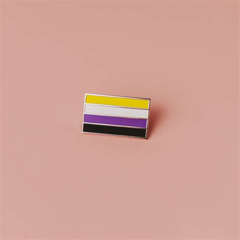 Nonbinary Pride Flag Enamel Pin Dream Maker Pins Reviews On Judge Me