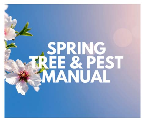 Spring Tree And Pest Manual Carolina Tree Care