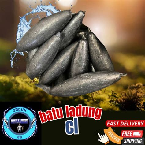 Batu Timah Ladung Pancing CL Fishing Lead Sinker Shopee Malaysia