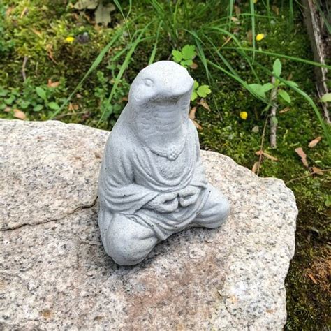 Concrete Meditating Snake Buddha Statue Zen Cement Buddha Etsy