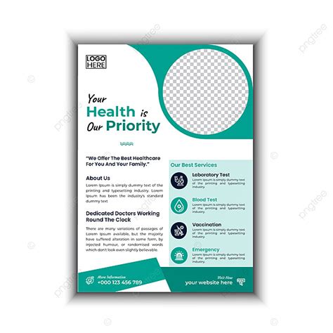 Medical Flyer Template Design Vector Template Download On Pngtree