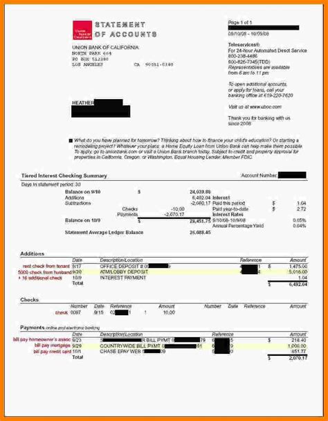 Wells Fargo Bank Statement Template Line Mortgage Wells Fargo Line Mortgage Statements