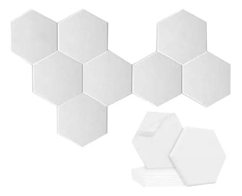 Paquete De 8 Paneles Acústicos Hexagonales Autoadhesivos Ab Meses