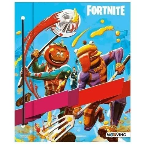 Carpeta Escolar N Fortnite Tapas Cord N Aro Mooving Color Modelo