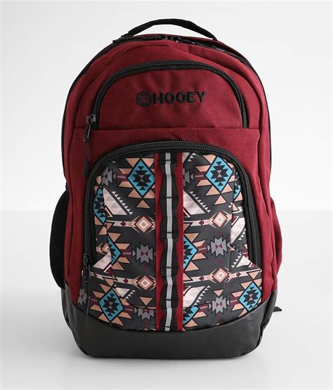 hooey ox aztec backpack mens bags  burgundy black buckle