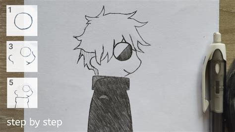 Chibi Gojo - Easy Drawing Tutorial - YouTube