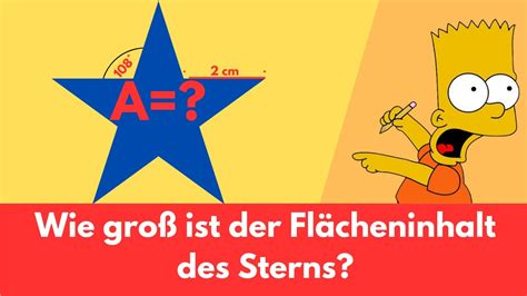 Ach Du Heiliger Stern Fl Cheninhalt Berechnen Geometrie Mathe