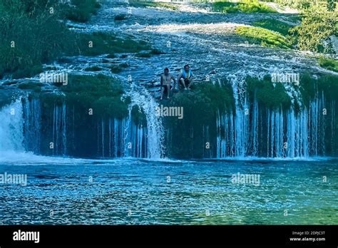 Enjoying Micos waterfalls, Huasteca Potosina, San Luis Potosi, Mexico Stock Photo - Alamy