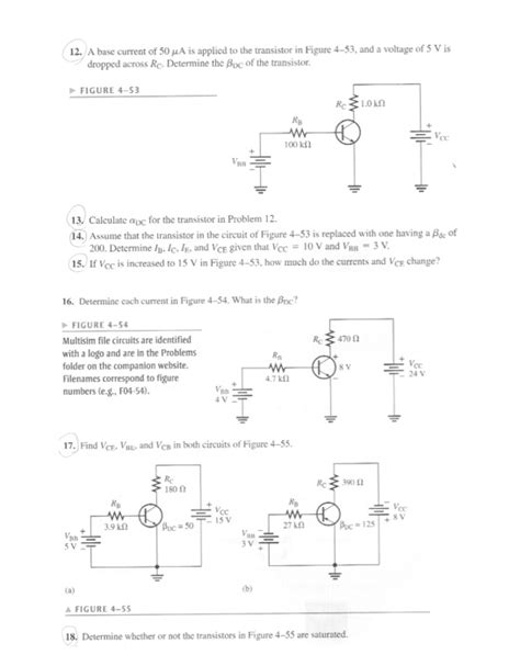 Solved A Base Current Of 50 Is Applied Tothe Transistor