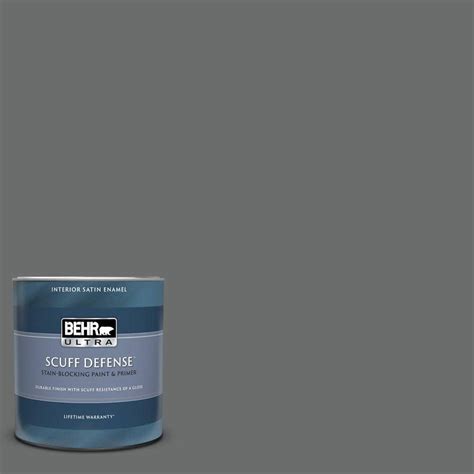 Behr Ultra Qt F Dark Ash Extra Durable Satin Enamel Interior