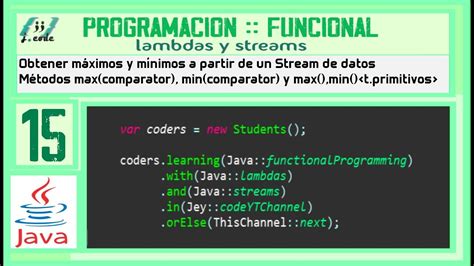 Programación FUNCIONAL en JAVA Obtener MÁXIMOS y MÍNIMOS a partir de