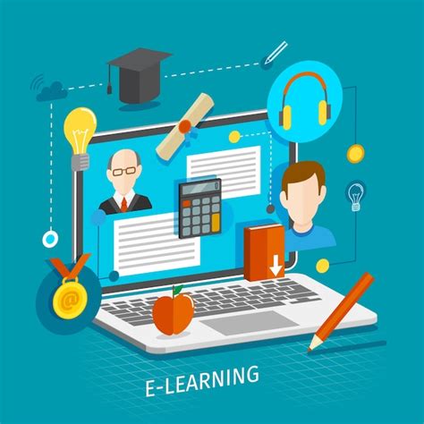 Electronic Education Vector Free Download