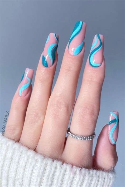 Pin By Houda On Houdaaaaa Turquoise Nails Teal Nails Teal Nail Designs