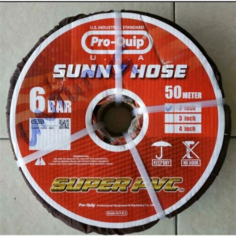 Jual Slang Selang Karet Sunny Hose Pengairan Sawah 2 Dim 6 Bar ProQuip