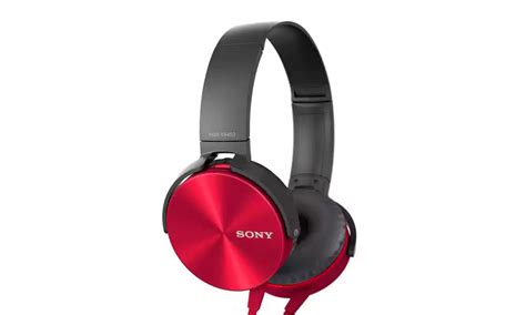 Buy Sony On Ear Phone Headphone Wired Mdr Xb Ap Red Online From Lotus