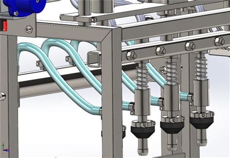 自动灌装封盖机流水线3d模型下载三维模型solidworks模型 制造云 产品模型