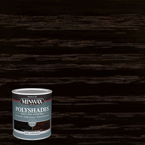 Minwax Polyshades Oil Based Classic Black Semi Transparent Gloss