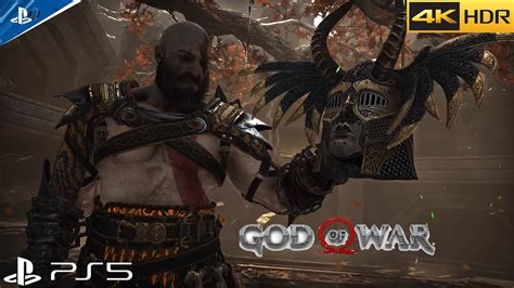 God Of War Kratos Vs Gunnr Valkyrie K Fps Hdr Youtube