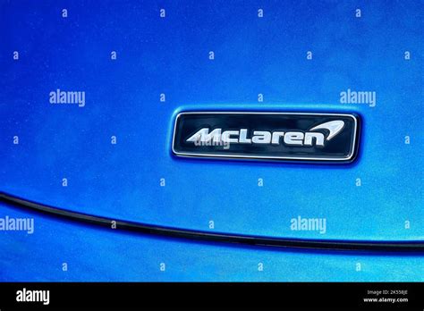 Mclaren Emblem On 765lt Stock Photo Alamy