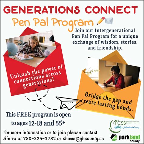 Generations Connect Pen Pals - Yellowhead County