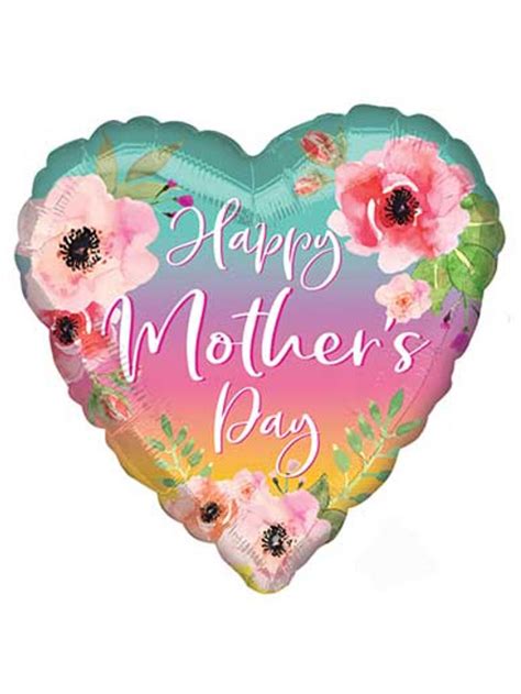 Happy Mothers Day Heart Balloon 18 Foil