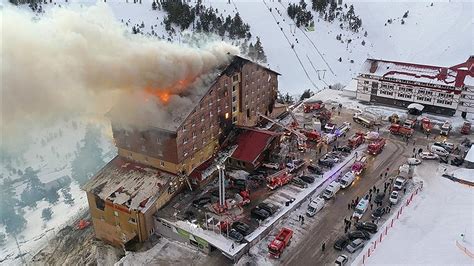 Bolu Kartalkaya Yangını Söndürüldü mü Grand Kartal Otel de Son Durum