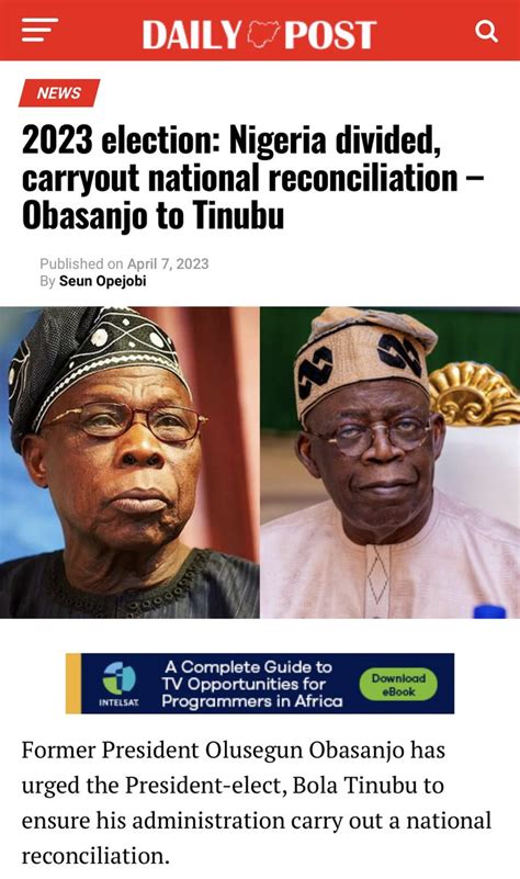 Adamu Garba II On Twitter I Told You That General Obasanjo Is A