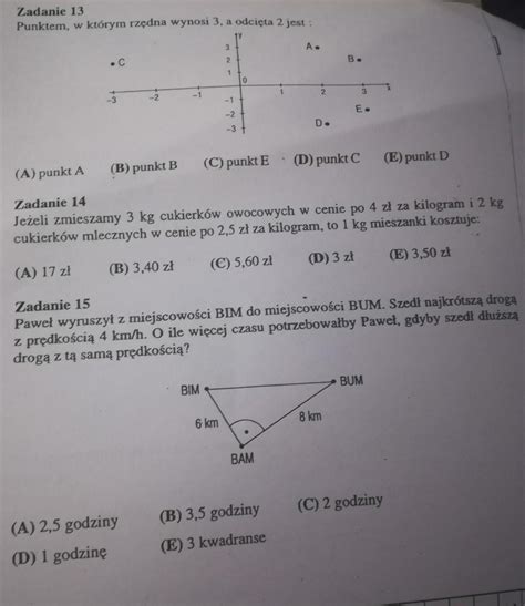 DAJE NAJ MATMA SZYBKO Brainly Pl