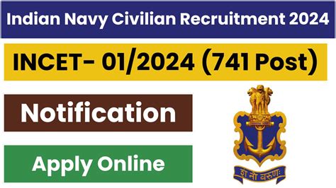 Latest Government Job Information Indian Navy Civilian Recruitment