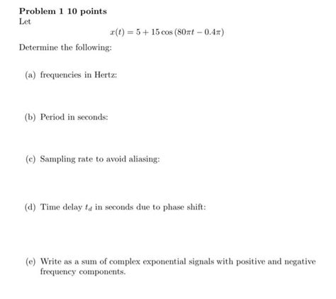 Solved Problem 1 10 Points Let Determine The Following A