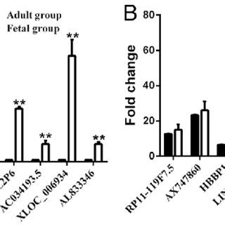 Qrt Pcr Validation Of Differential Expressions Of Lncrnas A Eight