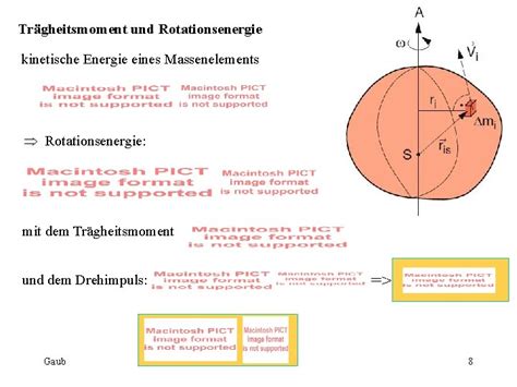 Trgheitsmoment Und Rotationsenergie Kinetische Energie Eines