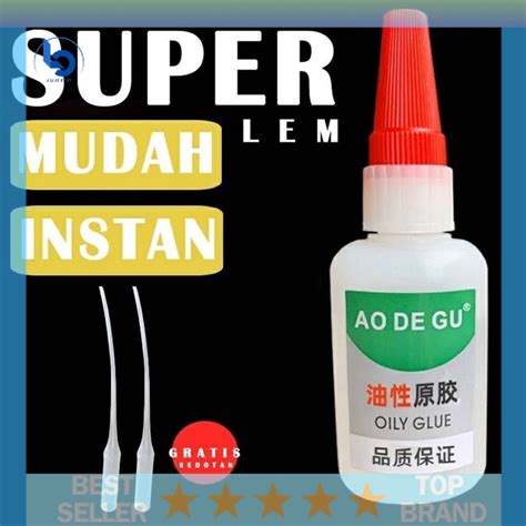 Jual Lem Setan Super Glue Serbaguna Kuat Cairan Perekat Lem Super