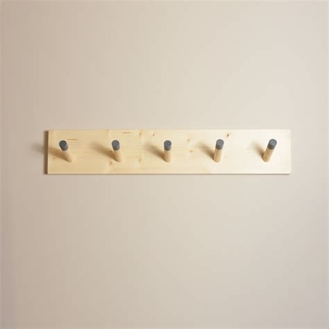 Wood Peg Coat Rack Weber Garage