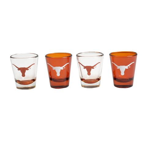 Texas Longhorn Shot Glasses Set Of 4 2056gb Sue Patrick