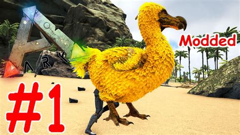 Ark Survival Evolved Golden Dodo Taming Modded Ark Gameplay