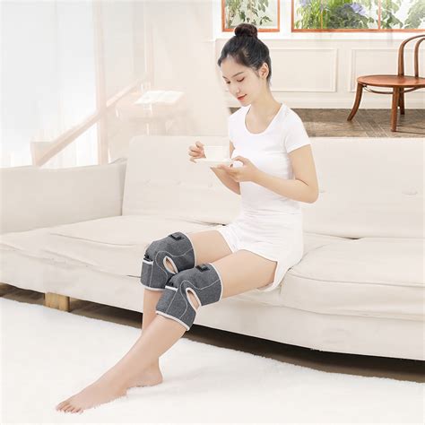 Heated Knee Brace Wrap With Massage Vibration Knee Massager With Heating Pad For Knee Leg