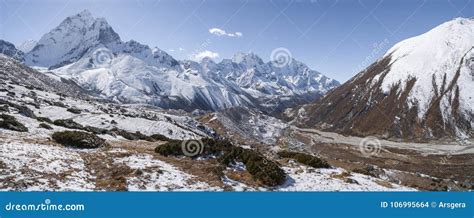 Ama Dablam Peak or Summit and Everest Base Camp Trek Stock Photo ...