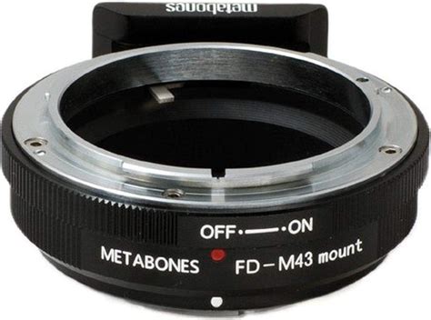 metabones FD Micro 4 3 Adaptateur T Noir chromé Accessoires pour