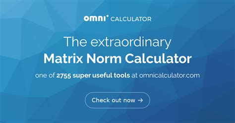 Matrix Norm Calculator