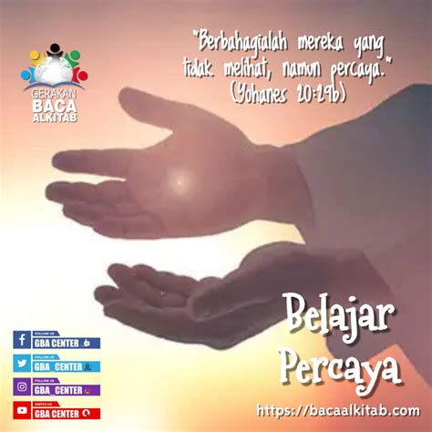 Belajar Percaya Yohanes 2029b Tb Gerakan Baca Alkitab