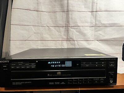 Used Sony Cdp C Disc Carousel System Cd Player Tested Working No