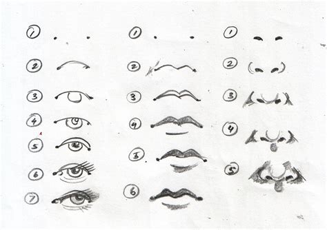 Kats Portrait Tutorial Part 4 Of 8 Eyes Nose Mouth Using Shadow Not