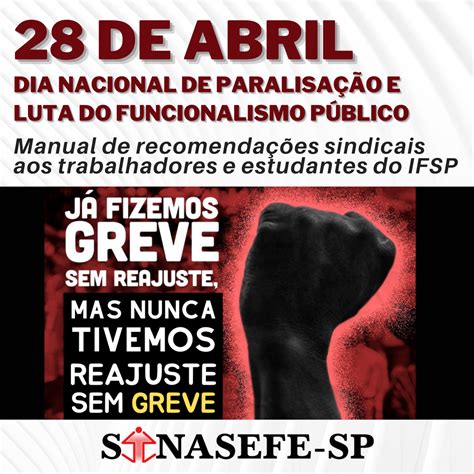 De Abril Manual De Recomenda Es Sindicais Ao Movimento Paredista