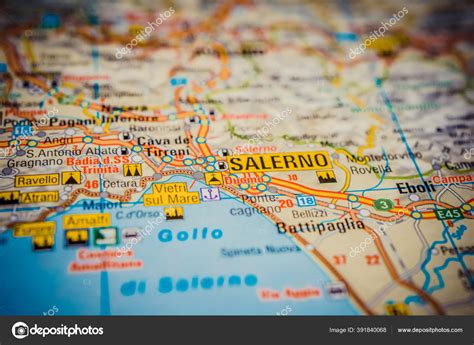 Salerno Italy Travel Map Stock Photo by ©aallm 391840068