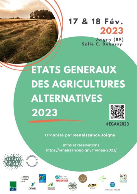 Etats G N Raux Des Agricultures Alternatives Et F Vrier Joigny