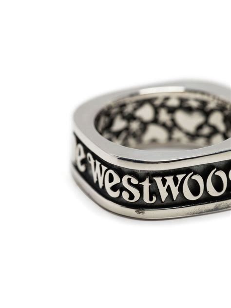 Vivienne Westwood Orb Logo Engraved Ring Farfetch