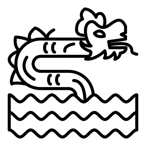 Sea Monster Icon Style 21211666 Vector Art At Vecteezy