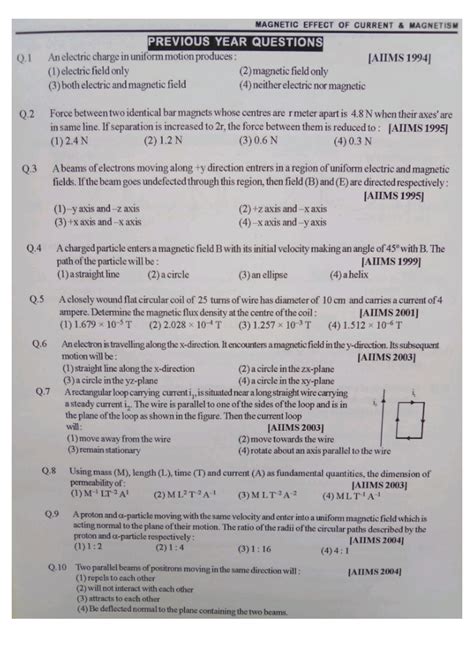 SOLUTION Neet Aiims Physics Notes Previous Year Question 1 Studypool