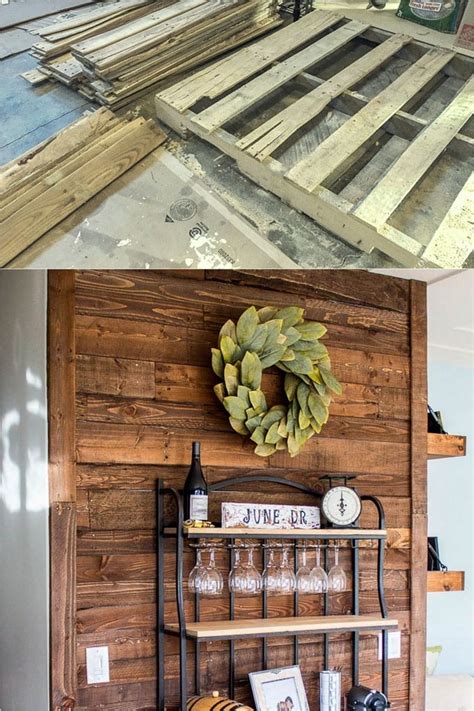 DIY Pallet Wall: 25 Best Accent Wood Wall Tutorials – A Piece Of Rainbow